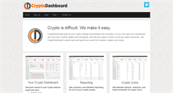 Desktop Screenshot of cryptodashboard.com